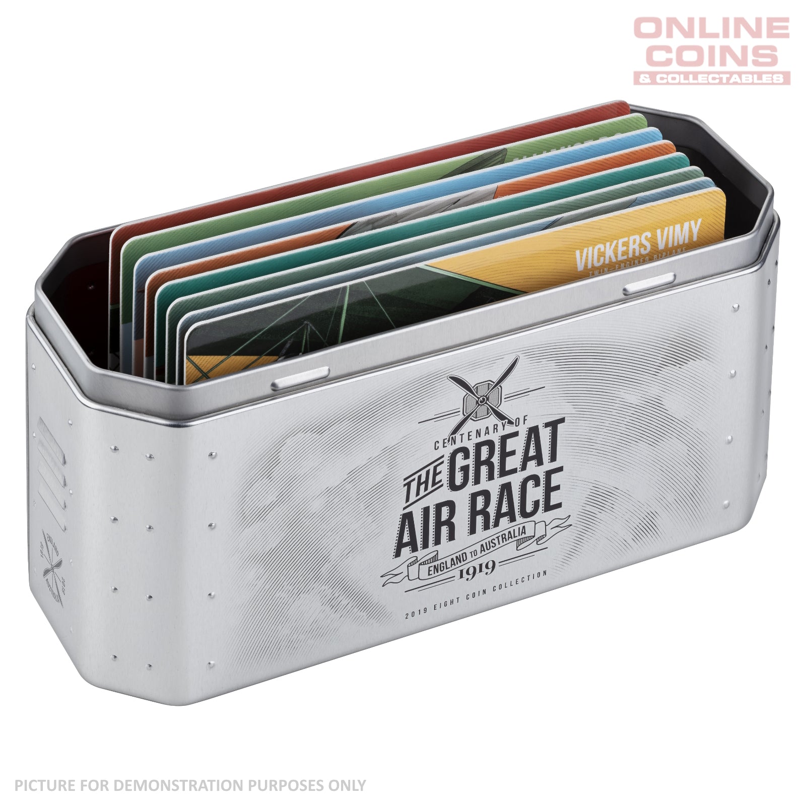 2019 Centenary of the Great Air Race - Uncirculated $1 Coin Collection In Tin